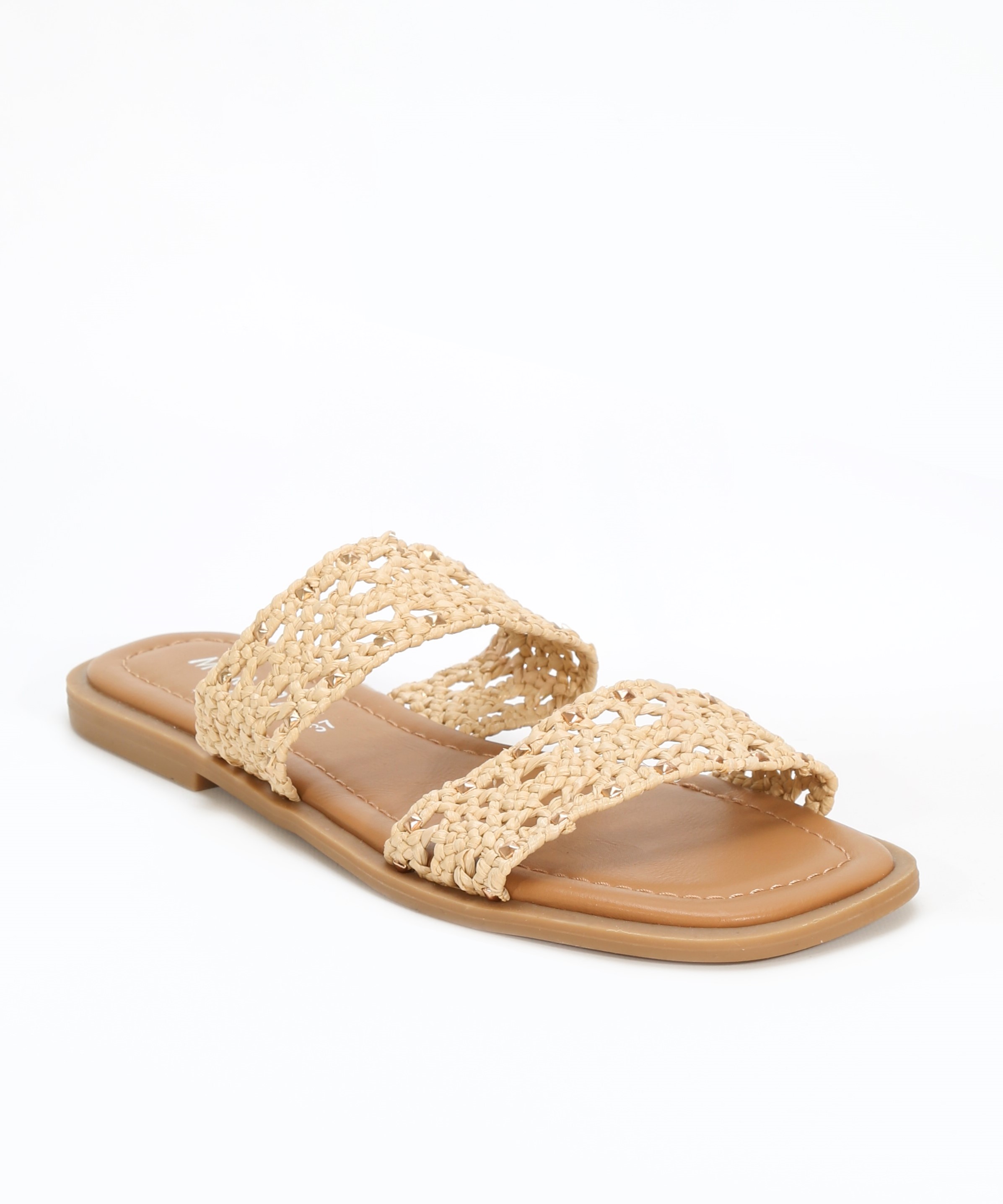 Sandalias planas rejilla tachas image number null